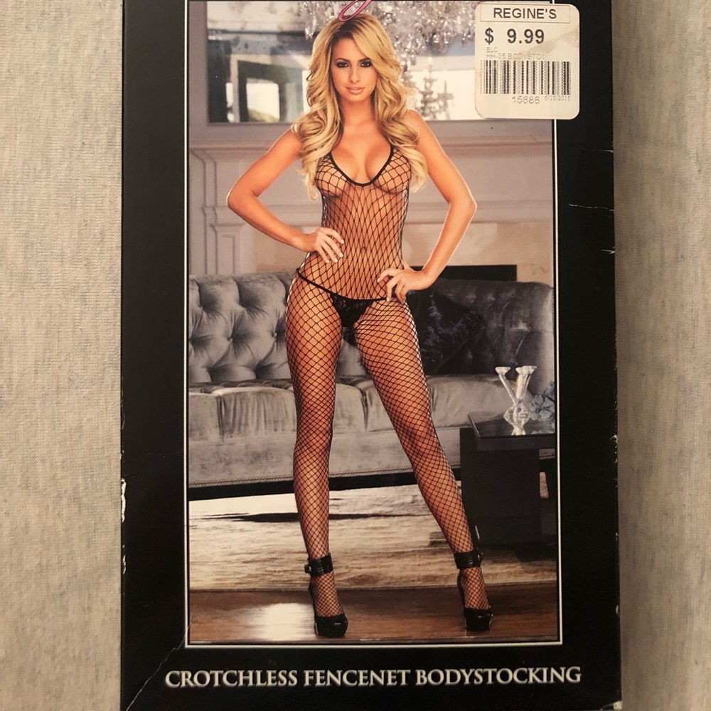 3 FOR $20 Black Fishnet Bodystocking